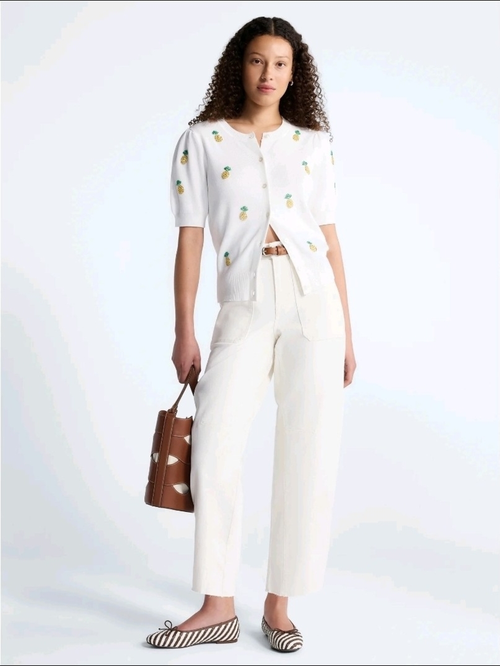 White Wide Leg Jeans - Cream High-Rise Flare